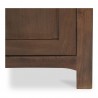 Moe’s Home Collection Gene Charging Nightstand in Dark Brown - Leg Close-up