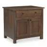 Moe’s Home Collection Gene Charging Nightstand in Dark Brown - Angled View - Moe’s Home Collection Gene Charging Nightstand in Dark Brown - Angled View