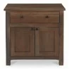 Moe’s Home Collection Gene Charging Nightstand in Dark Brown - Front - Moe’s Home Collection Gene Charging Nightstand in Dark Brown - Front