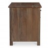 Moe’s Home Collection Gene Charging Nightstand in Dark Brown - Side View