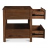 Moe’s Home Collection Gene Charging Nightstand in Dark Brown - Side View Opened Drawer
