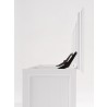 Nova Solo Halifax Storage Chest - White - Side Opened Angle