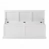 Nova Solo Halifax Storage Chest - White - Front Opened Angle - Nova Solo Halifax Storage Chest - White - Front Opened Angle