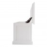 Nova Solo Halifax Storage Chest - White - Side Opened Angle