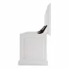 Nova Solo Halifax Storage Chest - White - Side Opened Angle - Nova Solo Halifax Storage Chest - White - Side Opened Angle