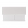 Nova Solo Halifax Storage Chest - White - Top Closed Angle
