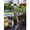 AZ Patio Heaters Outdoor Patio Heater in Hammered Bronze - Lifestyle