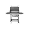Bull BBQ Bison Premium Drop In Charcoal Grill Cart -Front and Opened  and Angled  - Bull BBQ Bison Premium Drop In Charcoal Grill Cart -Front and Opened  and Angled 