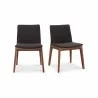 Moe's Home Collection Deco Dining Chair Black - Set of 2  - Moe's Home Collection Deco Dining Chair Black - Set of 2 