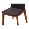 Moe's Home Collection Deco Dining Chair Black - Seat Closeup