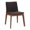 Moe's Home Collection Deco Dining Chair in Black - Set of Two -  Front Side Angle