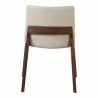 Moe's Home Collection Deco Dining Chair Cream White PVC - Back View - Moe's Home Collection Deco Dining Chair Cream White PVC - Back View