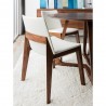 Moe's Home Collection Deco Dining Chair Cream White PVC - Lifestyle 2