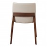 Moe's Home Collection Deco Dining Chair in White PVC - Set of Two -  Back Angle