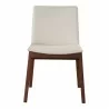 Moe's Home Collection Deco Dining Chair in White PVC - Set of Two -  Front Angle - Moe's Home Collection Deco Dining Chair in White PVC - Set of Two -  Front Angle