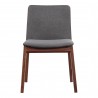 Moe's Home Collection Deco Dining Chair in Grey - Set of Two - Front Angle