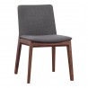 Moe's Home Collection Deco Dining Chair in Grey - Set of Two - Front Side Angle