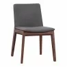 Moe's Home Collection Deco Dining Chair in Grey - Set of Two - Front Side Angle - Moe's Home Collection Deco Dining Chair in Grey - Set of Two - Front Side Angle