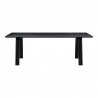 Moe's Home Collection Malibu Dining Table in Black Ash - Front Angle
