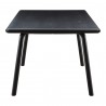 Moe's Home Collection Malibu Dining Table in Black Ash - Side Angle