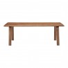 Moe's Home Collection Malibu Dining Table in Walnut - Front Angle
