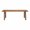 Moe's Home Collection Malibu Dining Table in Walnut - Front Angle - Moe's Home Collection Malibu Dining Table in Walnut - Front Angle