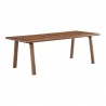 Moe's Home Collection Malibu Dining Table in Walnut - Front Side Angle
