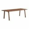 Moe's Home Collection Malibu Dining Table in Walnut - Front Side Angle - Moe's Home Collection Malibu Dining Table in Walnut - Front Side Angle