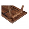 Moe's Home Collection Malibu Dining Table in Walnut - View of Bottom