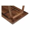 Moe's Home Collection Malibu Dining Table in Walnut - View of Bottom - Moe's Home Collection Malibu Dining Table in Walnut - View of Bottom