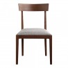 Moe's Home Collection Leone Dining Chair in Walnut - Set of Two - Front Angle