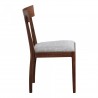 Moe's Home Collection Leone Dining Chair in Walnut - Set of Two - Side Angle