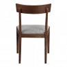 Moe's Home Collection Leone Dining Chair in Walnut - Set of Two - Back Angle