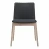 Moe's Home Collection Deco Oak Dining Chair Grey - Set Of Two - Front - Moe's Home Collection Deco Oak Dining Chair Grey - Set Of Two - Front