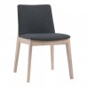 Moe's Home Collection Deco Oak Dining Chair Grey - Set Of Two - Angled View