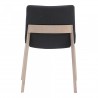 Moe's Home Collection Deco Oak Dining Chair Grey - Set Of Two - Back View