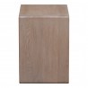 Moe's Home Collection Hiroki Accent Table - White Oak - Side Angle