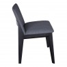 Deco Ash Dining Chair, Charcoal - Set of Two - Side Angle
