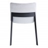 Deco Ash Dining Chair, Light Grey - Set of Two - Back Angle