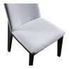 Deco Ash Dining Chair, Light Grey - Set of Two - Seat Close-up Top Angle