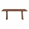 Moe's Home Collection Silas Dining Table in Walnut - Front Angle - Moe's Home Collection Silas Dining Table in Walnut - Front Angle