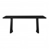 Moe's Home Collection Silas Rectangular Dining Table Black Ash - Front Angle
