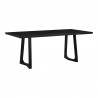 Moe's Home Collection Silas Rectangular Dining Table Black Ash - Front Side Angle