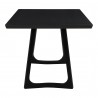 Moe's Home Collection Silas Rectangular Dining Table Black Ash - Side Angle