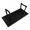 Moe's Home Collection Silas Rectangular Dining Table Black Ash - Angled