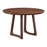 Moe's Home Collection Silas Round Dining Table in Walnut - Front Side Angle