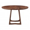 Moe's Home Collection Silas Round Dining Table in Walnut - Side Angle