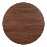 Moe's Home Collection Silas Round Dining Table in Walnut - Top Angle