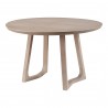 Moe's Home Collection Silas Round Dining Table in Oak - Front Side Angle