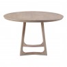 Moe's Home Collection Silas Round Dining Table in Oak - Side Angle